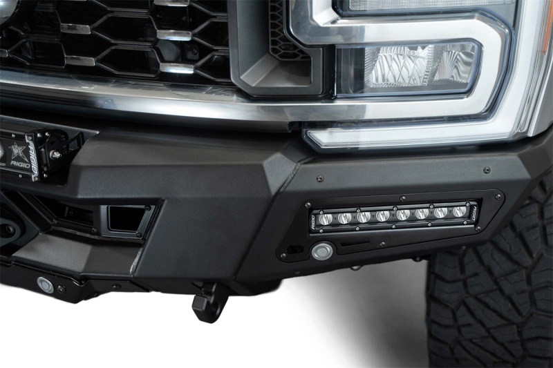 Ford F250 Super Duty Bumper - Front - Addictive Desert Designs - Phantom Winch Front Bumper - Hammer Black - `23-`27